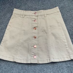 forever 21 beige/nude skirt